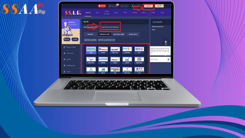 Các phương thức nạp tiền tại 88aa Casino